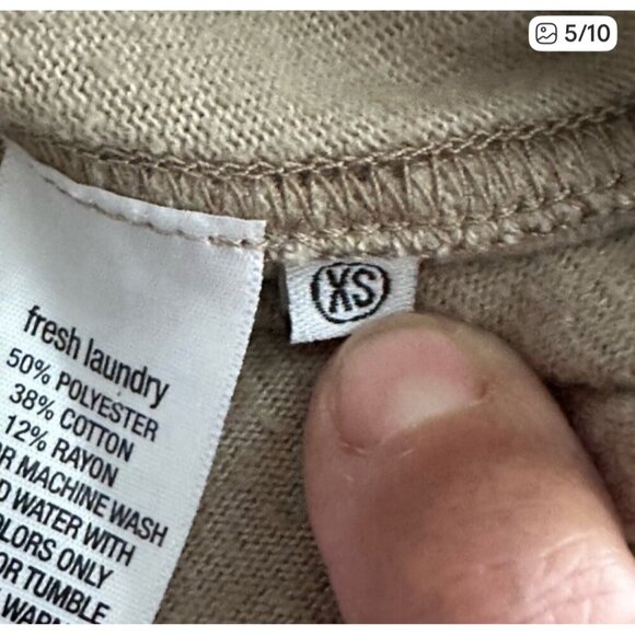 Fresh Laundry Womens XS Ruffled Open Cardigan - Picture 4 of 10